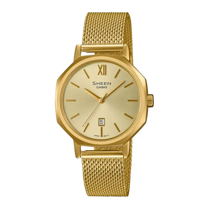 ساعت مچی عقربه ای زنانه کاسیو مدل SHE-4554GM-9AUDF