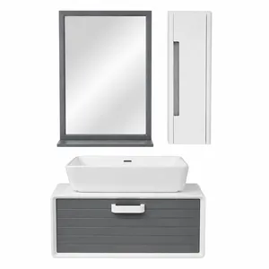 ست کابینت و روشویی مدل دایان به همراه باکس و آینه شانلی