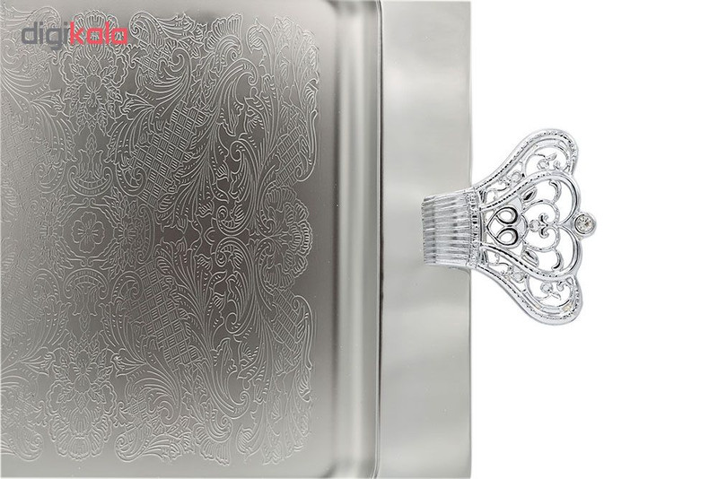 سینی جاسمینورا امپراطور مدل میرور دسته نقره ای کد 325-1