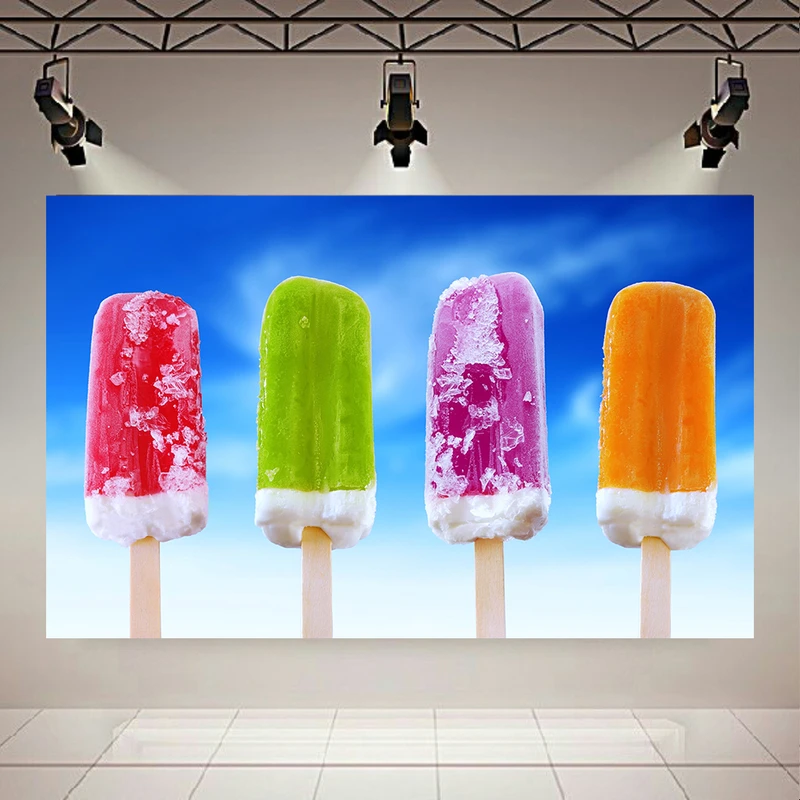 پوستر طرح بستنی مدل میوه ای کد AR30576