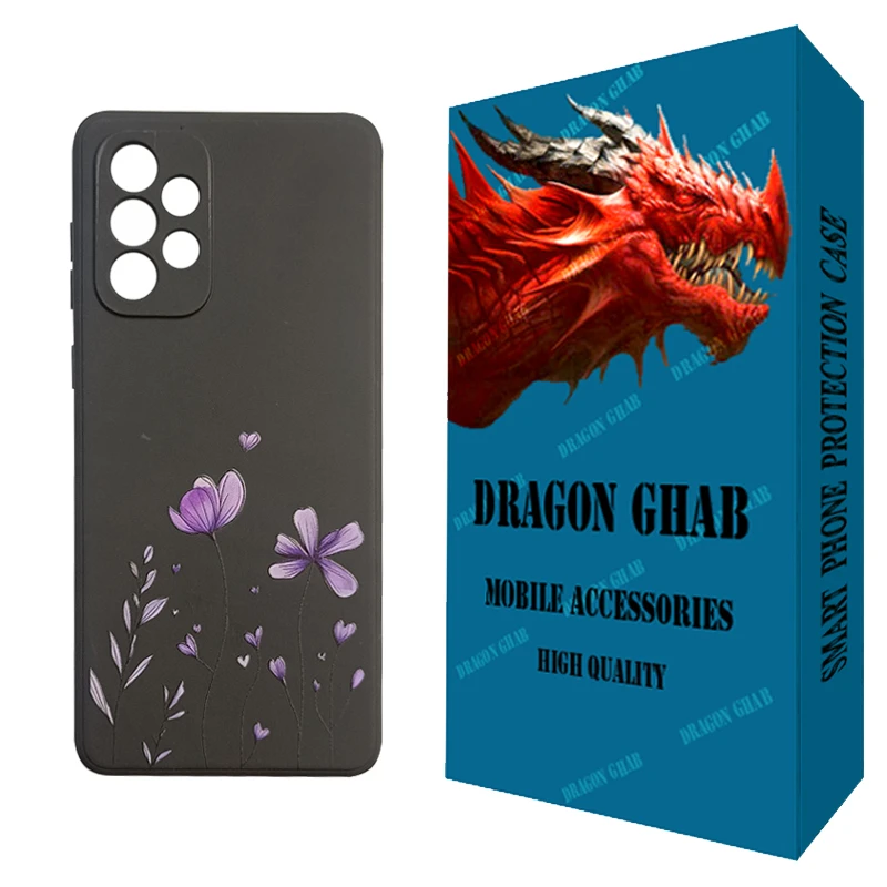 کاور دراگون قاب مدل CHPD طرح Black کد 001 مناسب برای گوشی موبایل سامسونگ Galaxy A73