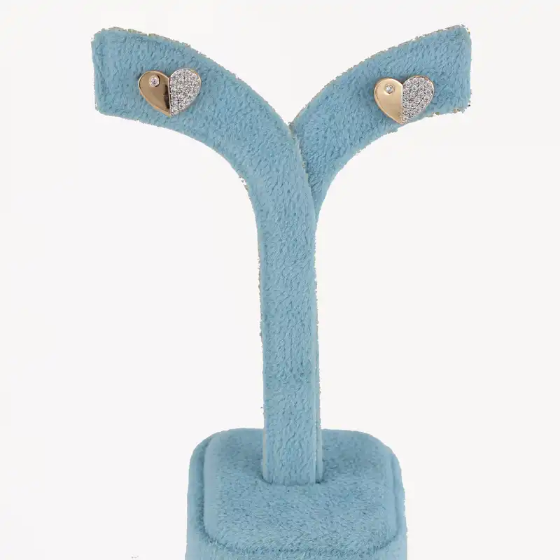 گوشواره زنانه ژوپینگ مدل قلب کد CC39