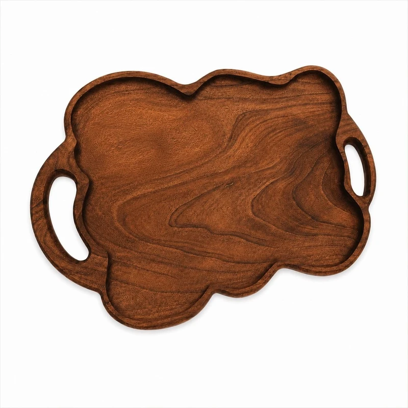 سینی چوبی مدل برگ