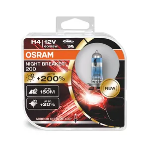 لامپ خودرو اسرام مدل Night Breaker 200 کد پایه H4 بسته 2 عددی