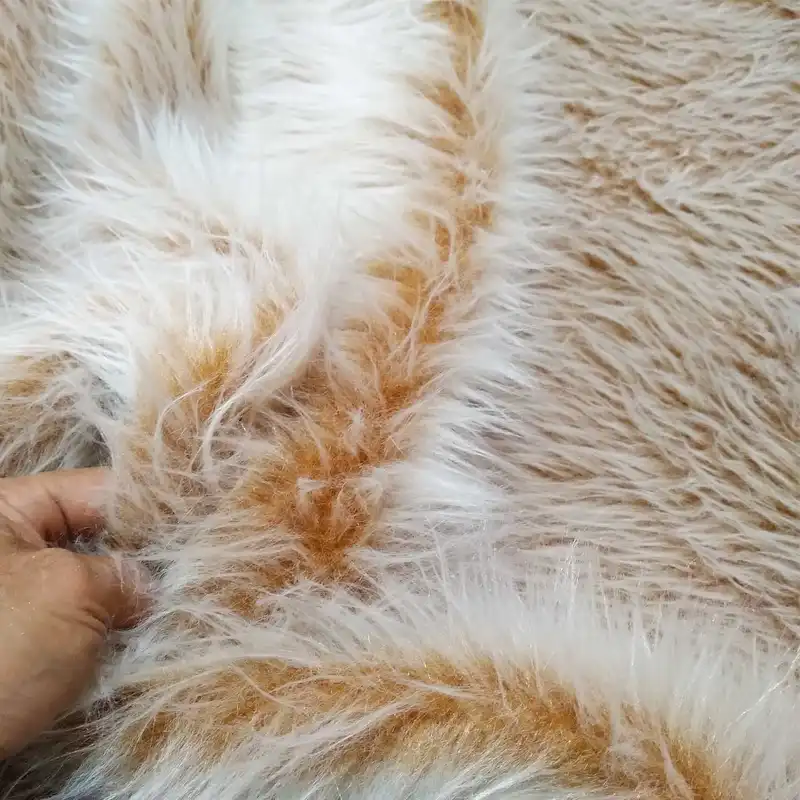 پارچه لباس مدل خز گلوریا کد golden-5