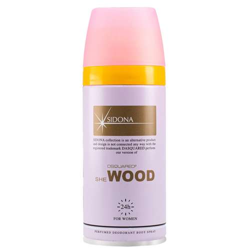 اسپری خوشبو کننده بدن زنانه سیدونا مدل WOOD حجم 150 میلی لیتر