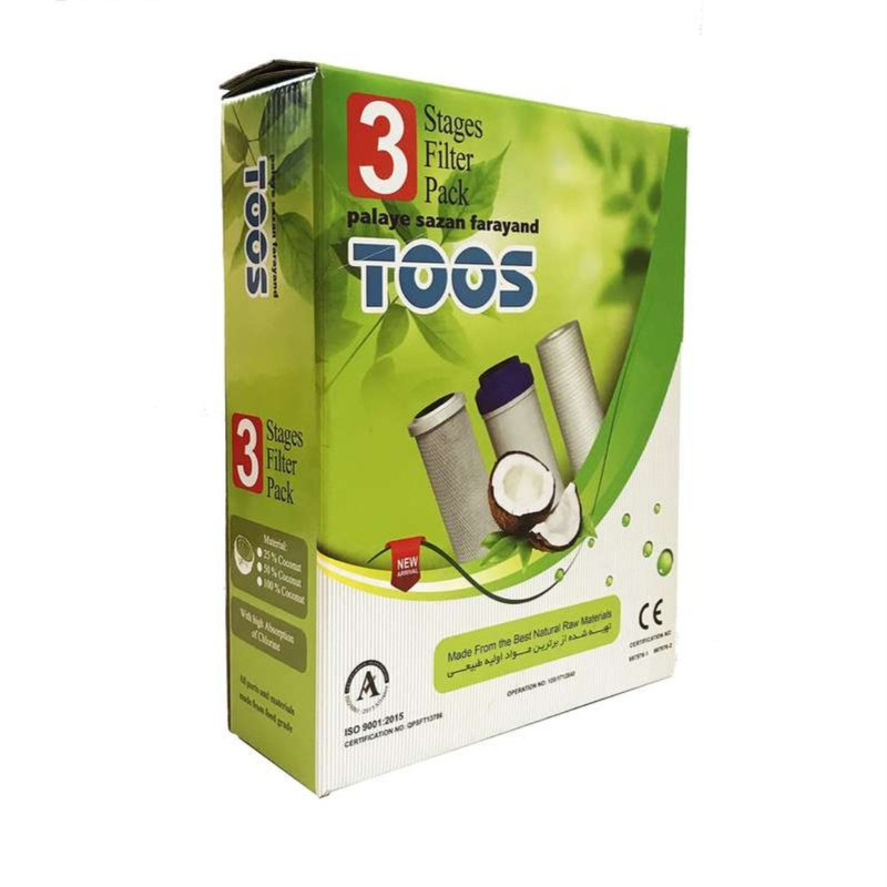 فیلتر دستگاه تصفیه آب توس مدل TOOS بسته 3 عددی