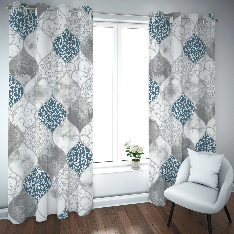 پرده مدل چاپی هازان سایز 300×150 سانتی متر 