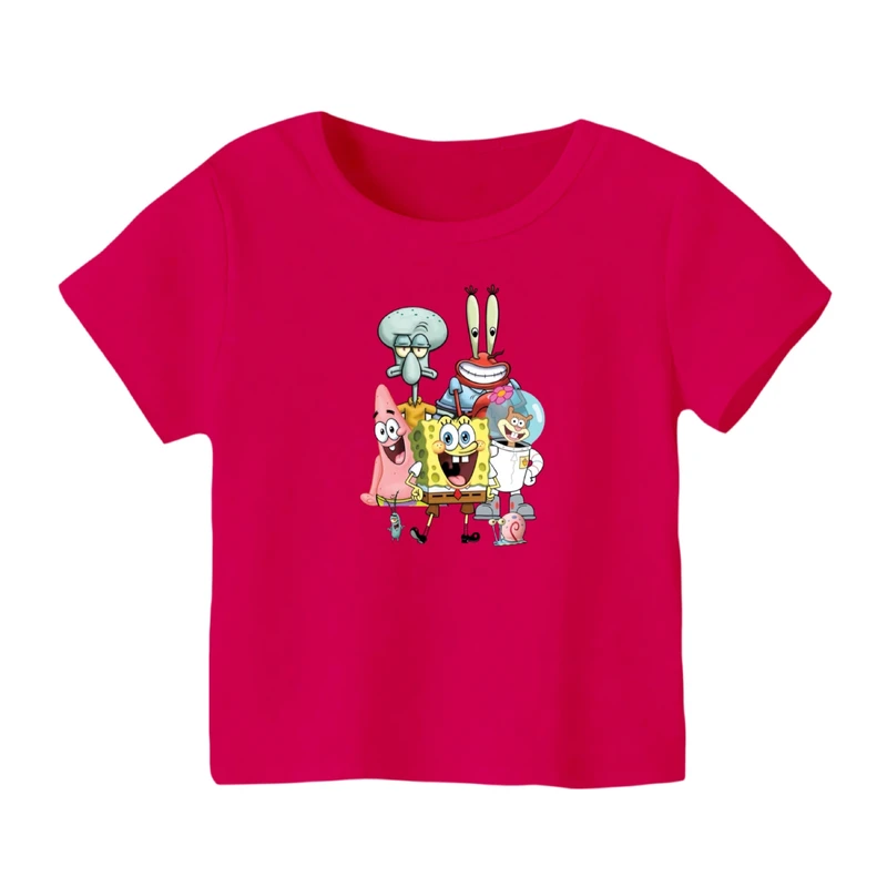 تی شرت آستین کوتاه بچگانه مدل باب اسفنجی کد ۸