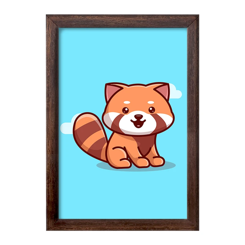 تابلو خندالو طرح  حیوانات بامزه راکون کد 25429