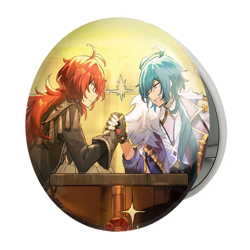 آینه جیبی خندالو طرح بازی گنشین ایمپکت Genshin Impact مدل تاشو کد 25681 