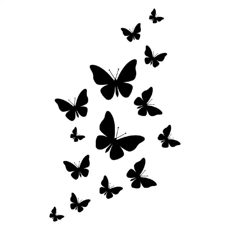 شابلون باتیس آرت طرح پروانه کد 50-178