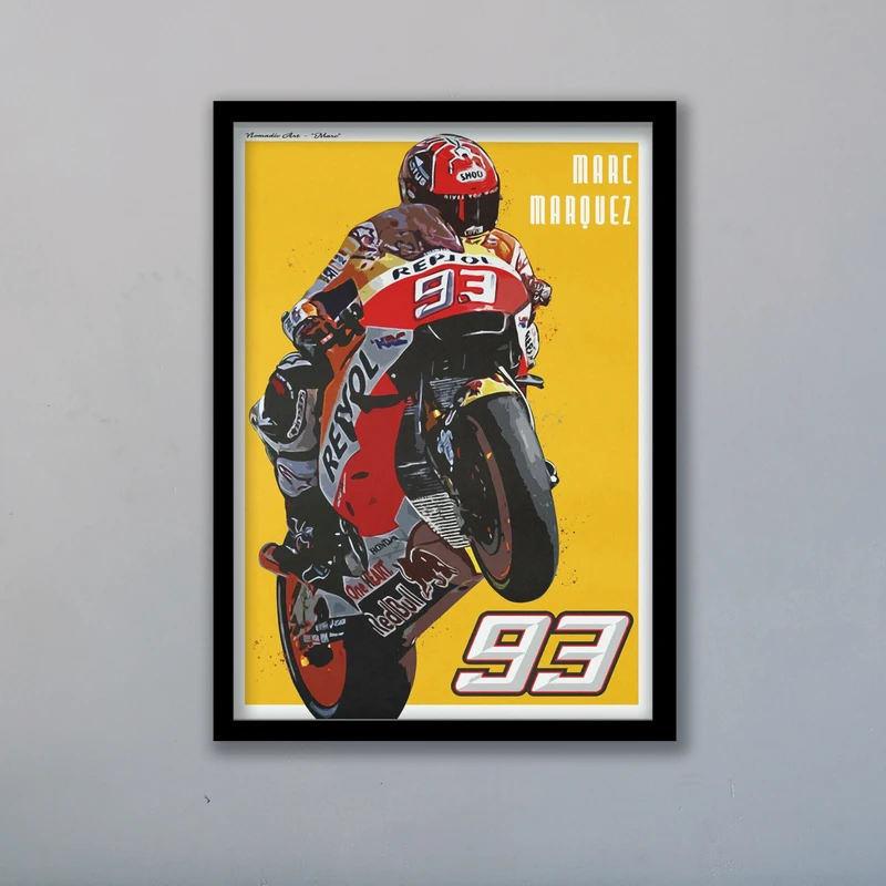 تابلو مدل موتور جی پی مارک مارکز Motogp کد LAG1027