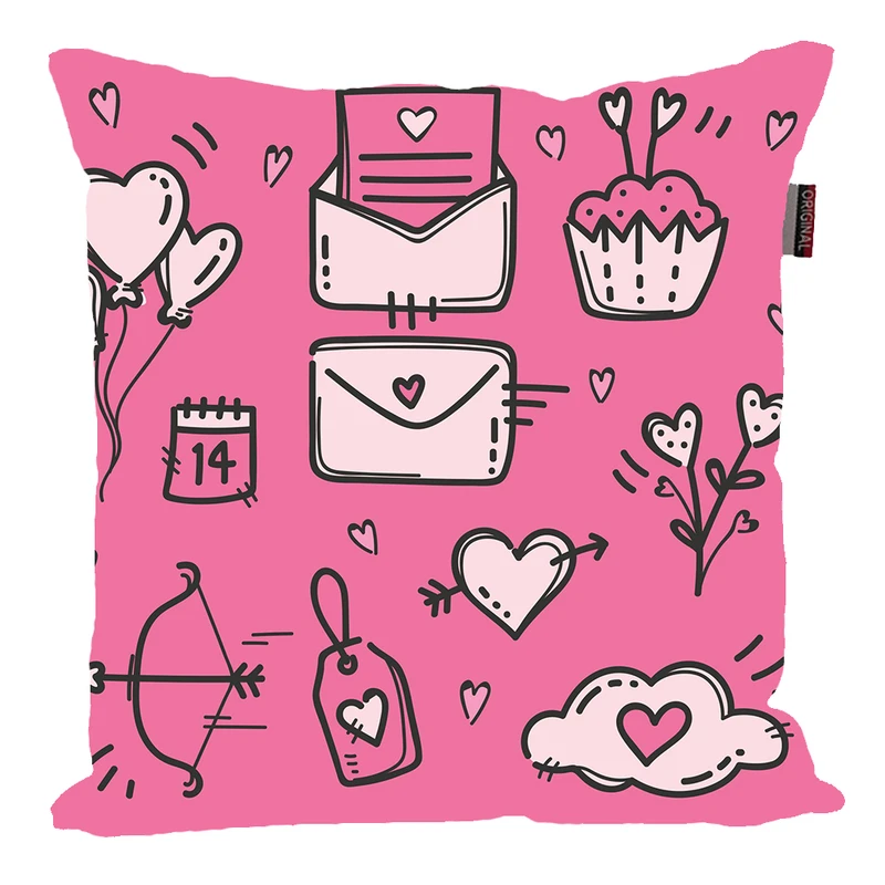 کوسن پاد آفرین مدل عشق طرح LOVE کد PK30885