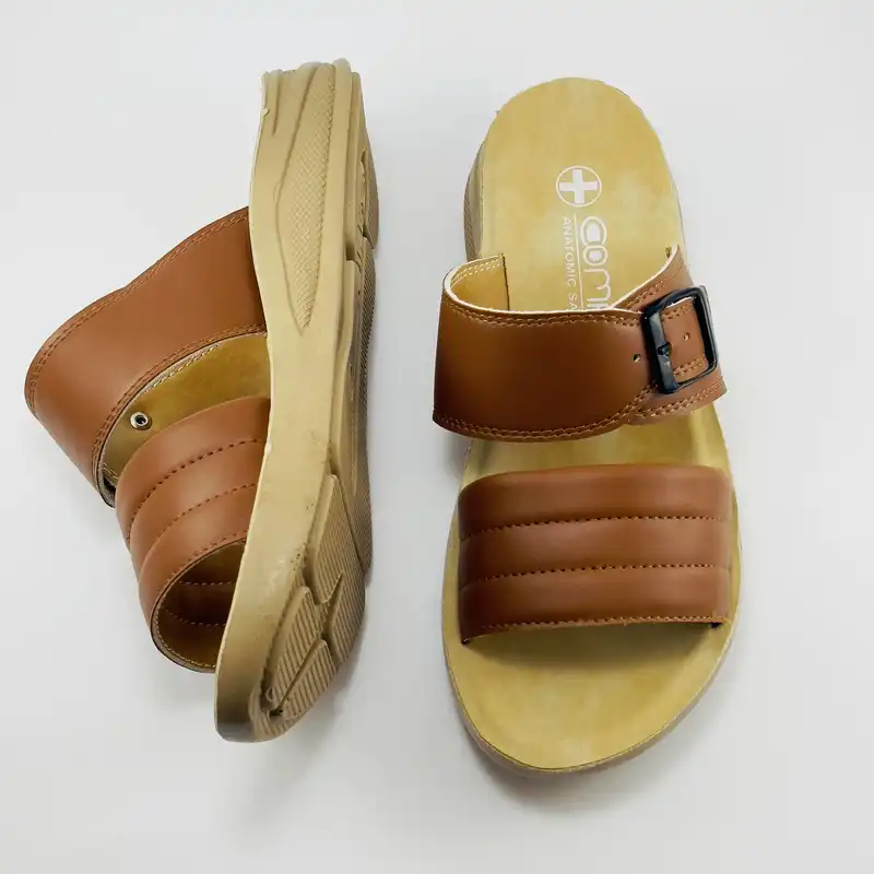 دمپایی زنانه مدل چرمی