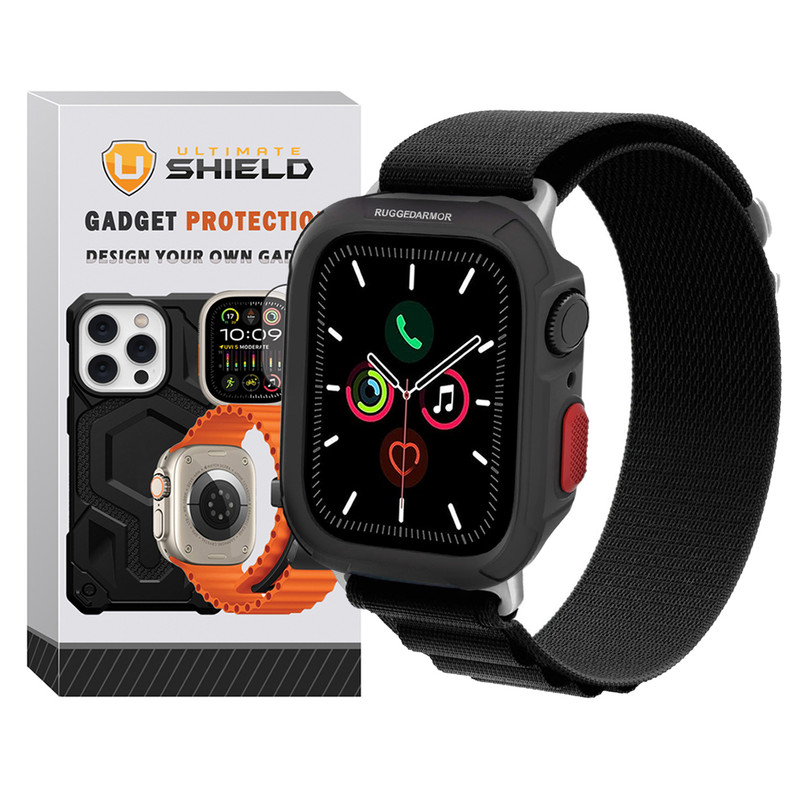 بند آلتیمیت شیلد مدل Alpine Rugged مناسب برای اپل واچ سری 4/5/6/Se سایز 40mm به همراه کاور