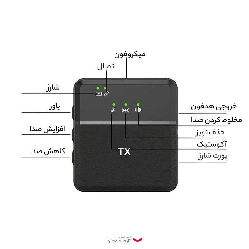 میکروفن یقه ای مدل answer SX9