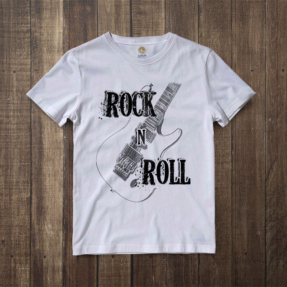 تی شرت آستین کوتاه زنانه هومرو مدل TW290 طرح Rock and roll -  - 5
