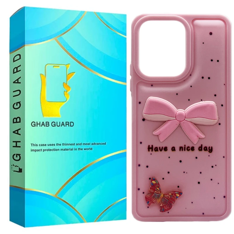 کاور قاب گارد مدل فانتزی دخترانه طرح پروانه مناسب برای گوشی موبایل شیائومی Redmi Note 12 4G