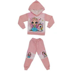 ست هودی و شلوار دخترانه مدل تک شاخ 