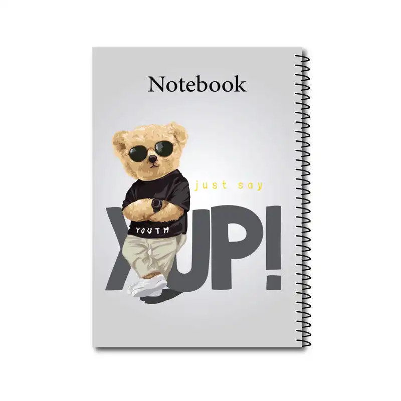 دفتر مشق 80 برگ ویکدی مدل خرس تدی خوشتیپ