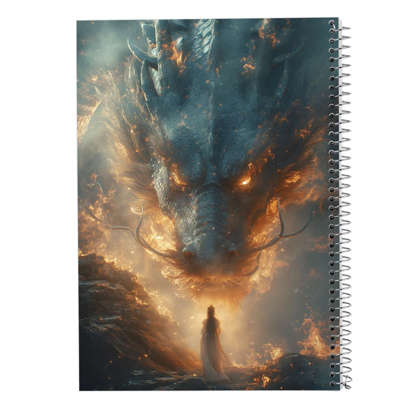 دفتر مشق 50 برگ مدوپد مدل اژدها کد DF16638