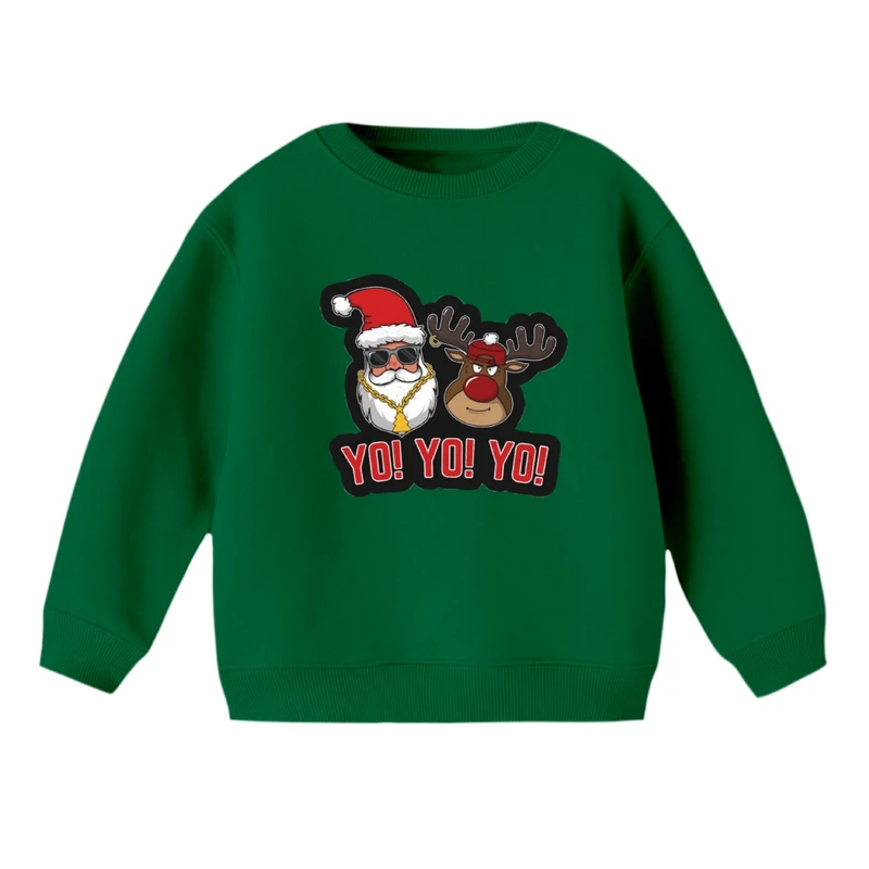 سویشرت بچگانه مدل بابانوئل و گوزن کریسمس کد 13
