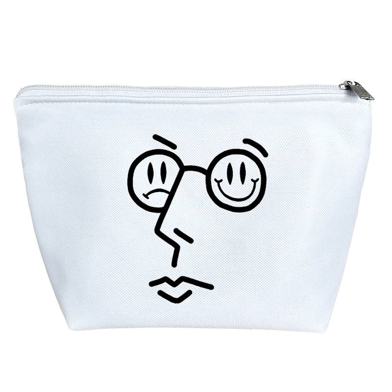 کیف لوازم آرایش دخترانه خندالو مدل آدمک عینکی کد 5202