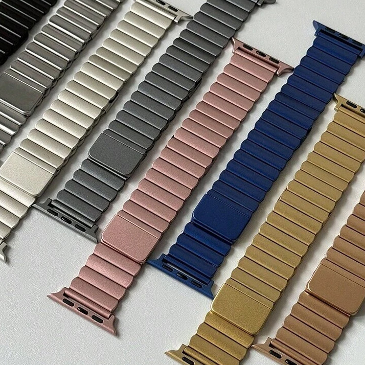 بند گوف مدل Link Magnet مناسب برای اپل واچ سری 1/2/3/4/5/6/7/8/9/SE/ULTRA/ULTRA 2 سایز 42/44/45/49 mm