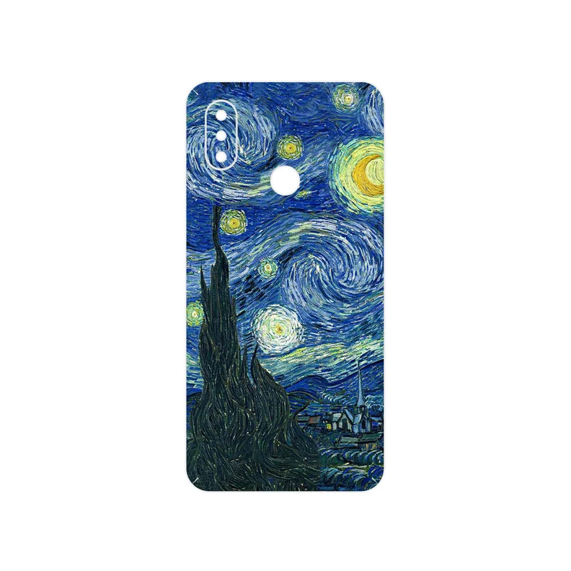 برچسب پوششی ماهوت مدل The Starry Night of van Gogh مناسب برای گوشی موبایل شیائومی Mi 8