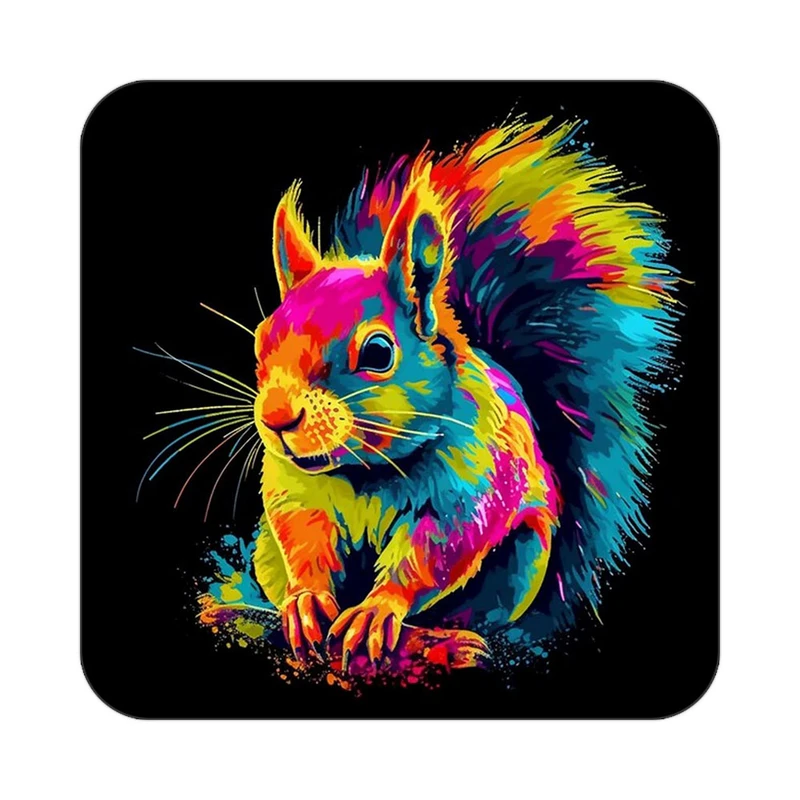 زیر لیوانی کاکتی طرح حیوانات رنگی مدل mp25654