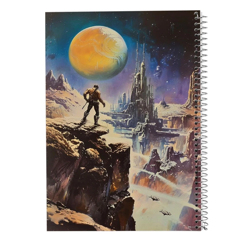 دفتر ژورنال نویسی 50 برگ مدوپد مدل نقطه ای طرح فضا کد DF15106