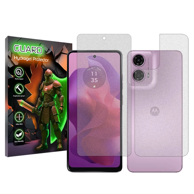  محافظ صفحه نمایش مات گارد مناسب برای گوشی موبایل موتورولا Moto G24به همراه محافظ پشت گوشی