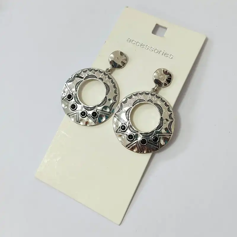 گوشواره زنانه اکسسورایز مدل چکش کاری شده