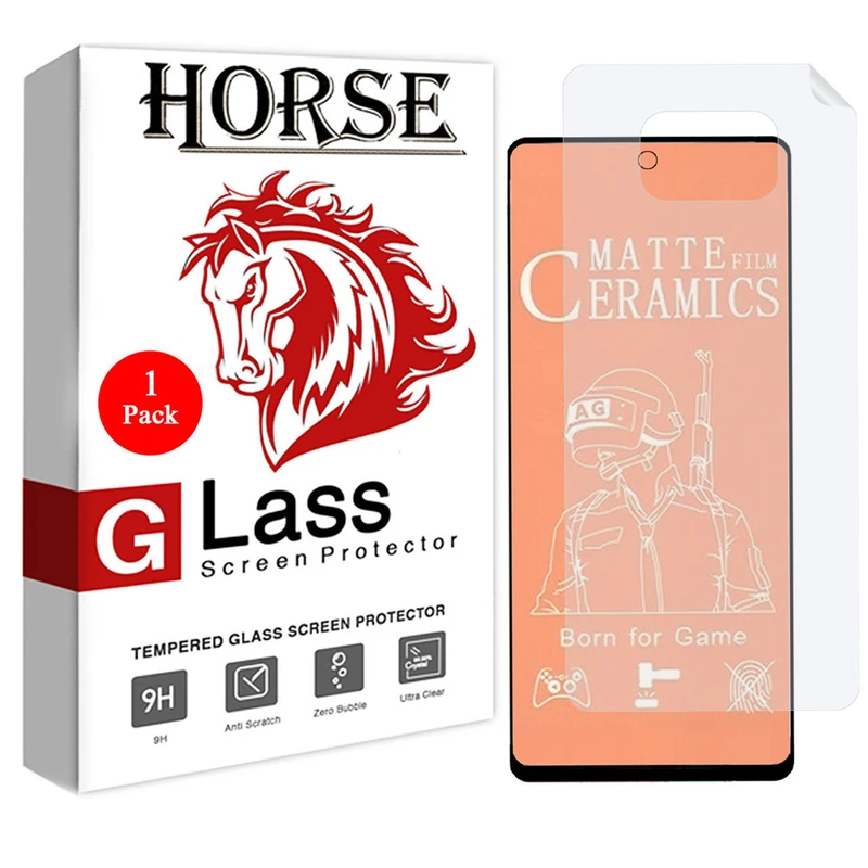 محافظ صفحه نمایش مات هورس مدل 2CMN مناسب برای گوشی موبایل شیائومی Poco X3 Pro به همراه محافظ پشت گوشی