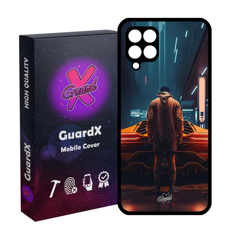 کاور گارد ایکس طرح لامبورگینی مدل Glass10601 مناسب برای گوشی موبایل سامسونگ Galaxy A12/M12/F12