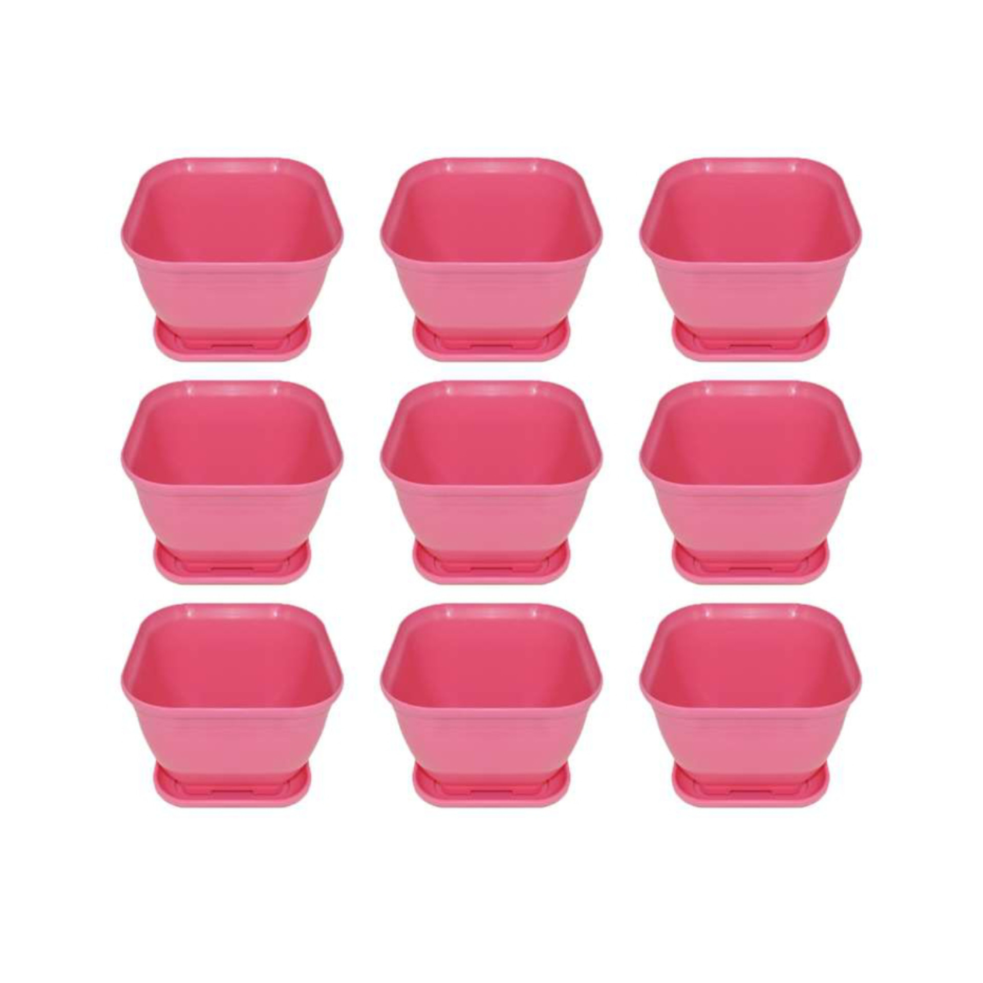 گلدان مدل مربع کد 10cm بسته 9 عددی