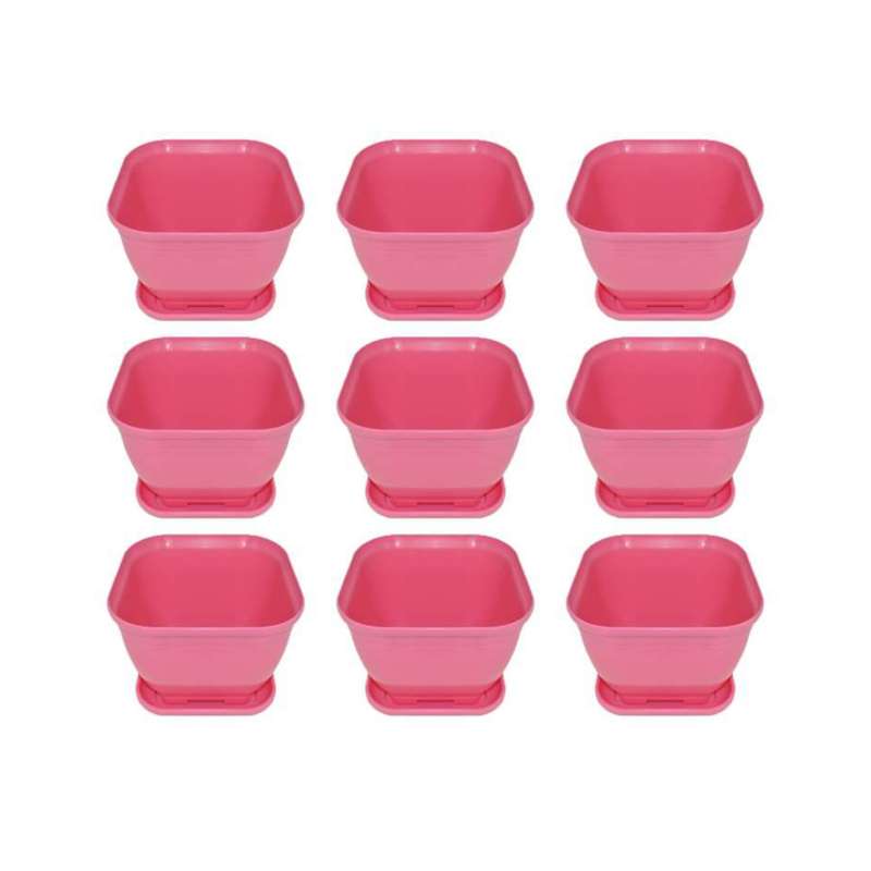 گلدان مدل مربع کد 10cm بسته 9 عددی