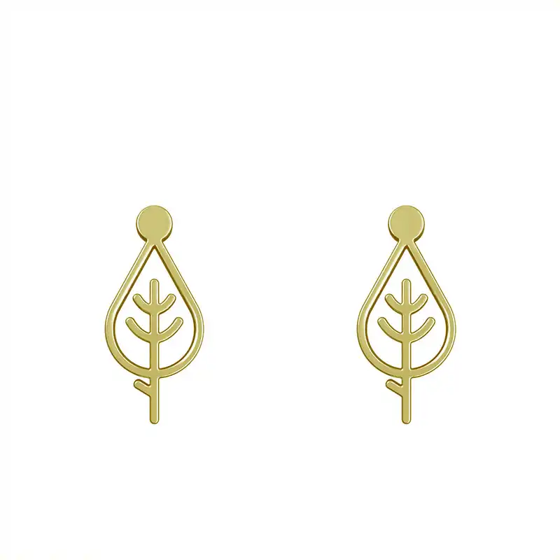 گوشواره طلا 18 عیار زنانه مدوپد مدل درخت کد GA1-15798