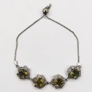 دستبند نقره زنانه سلین کالا مدل الکساندریت کد ce-As126