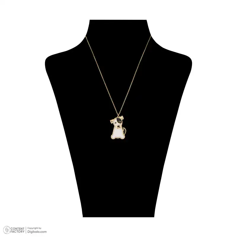 گردنبند طلا 18 عیار زنانه تاج مدل 1072
