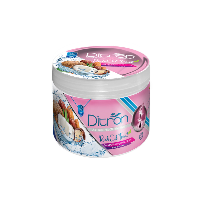 ماسک مو دیترون مدل COCONUT+ALMOND حجم 400 میلی لیتر ماسک مو دیترون مدل COCONUT+ALMOND حجم 400 میلی لیتر