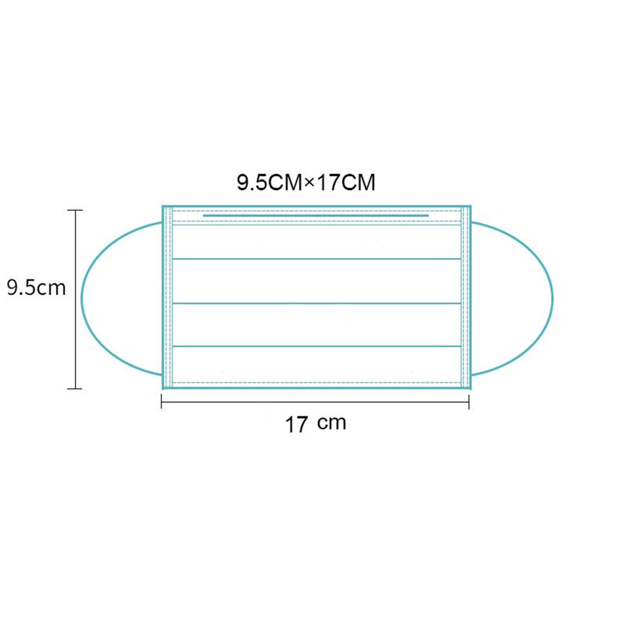ماسک تنفسی مدل سه لایه پزشکی بسته 50 عددی