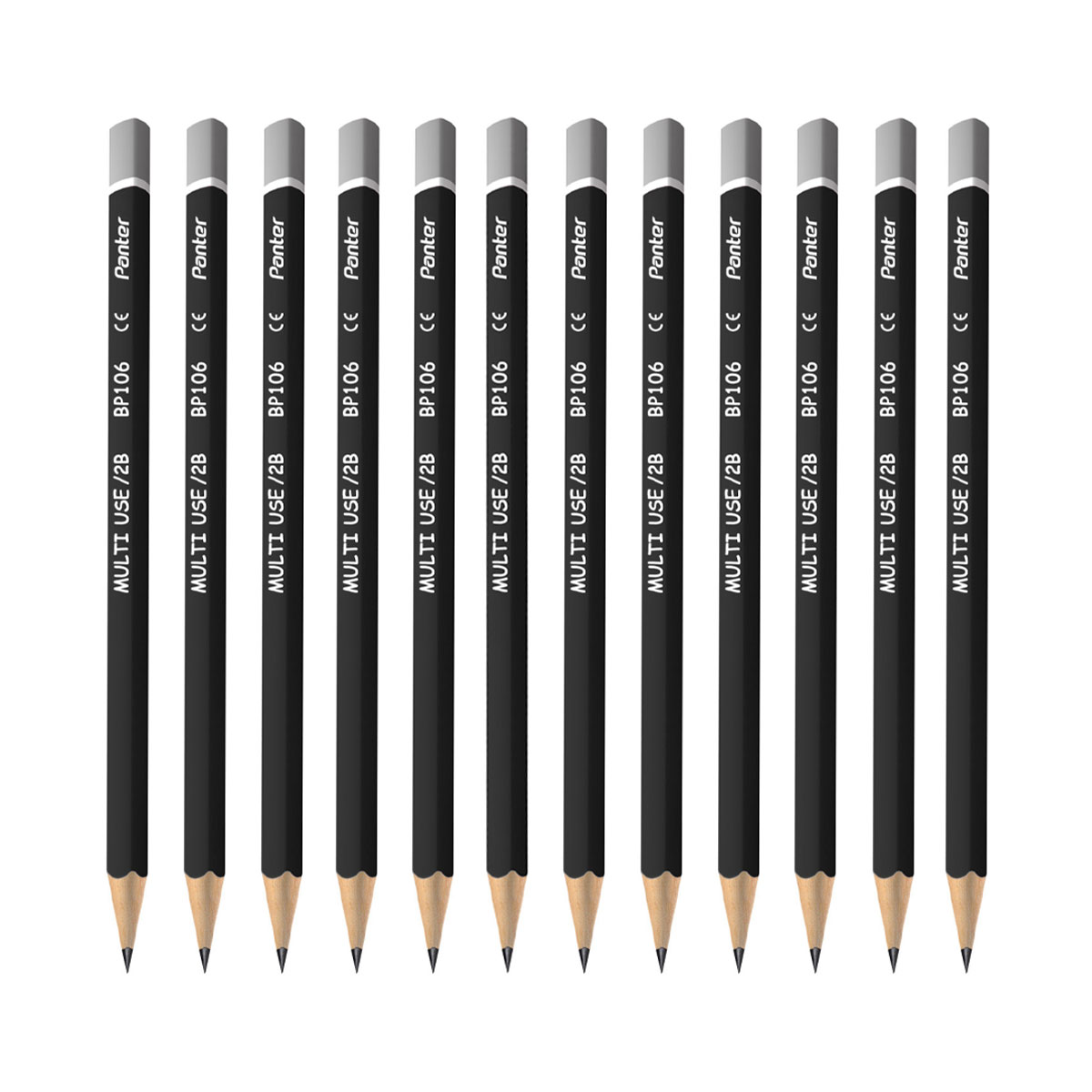 مداد مشکی پنتر مدل BP106 بسته 12 عددی
