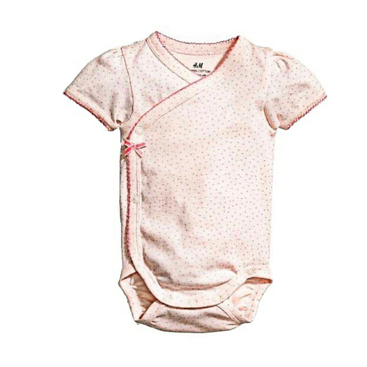 بادی آستین کوتاه نوزادی اچ اند ام کد 546