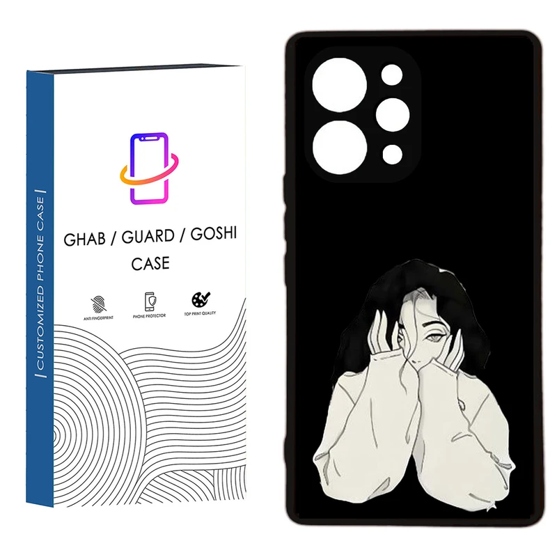 کاور قاب گارد گوشی طرح دخترانه کد 5  - TPU مناسب برای گوشی موبایل  شیائومی  Redmi 12
