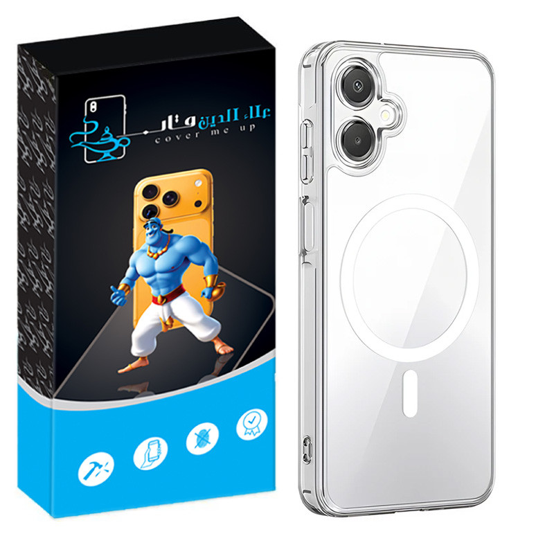 کاور علاالدین قاب مدل مگ سیف شفاف مناسب برای گوشی موبایل سامسونگ Galaxy A05