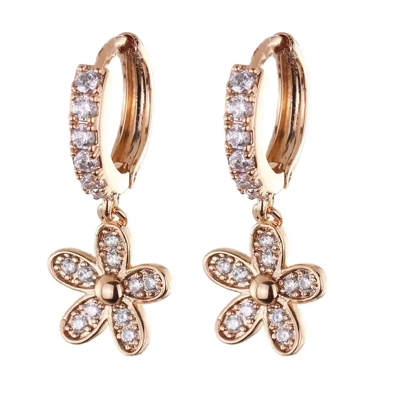 گوشواره زنانه ژوپینگ مدل گل کد CC528