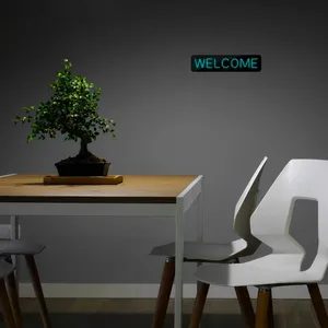 چراغ دیواری نئون دیزاین طرح Welcome-BL_TBL