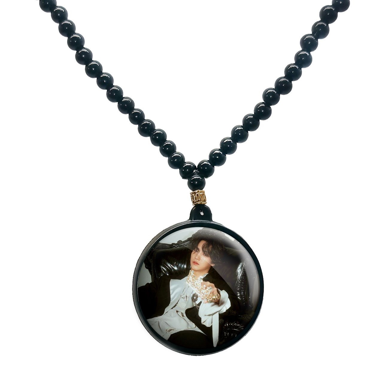 گردنبند پرمانه طرح GOT7 کد pmd.19223 مدل دو طرفه